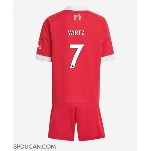 Dječji Nogometni Dres Liverpool Florian Wirtz #7 Domaci 2025-26 Kratak Rukav (+ Kratke hlače)